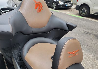 tapizado de asiento de moto en Madrid